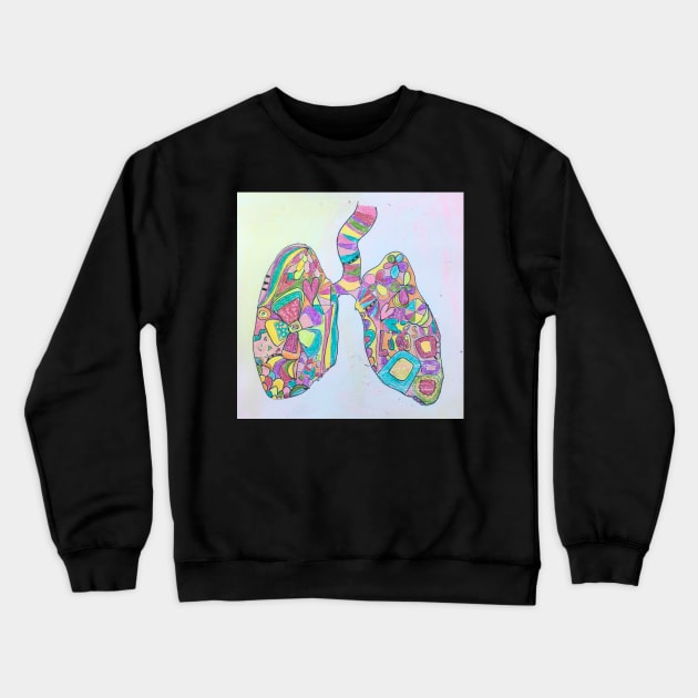 Love these lungs Crewneck Sweatshirt by MyCraftyNell